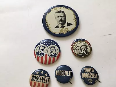 Vintage Roosevelt ? Campaign Buttons Lot 8 • $12