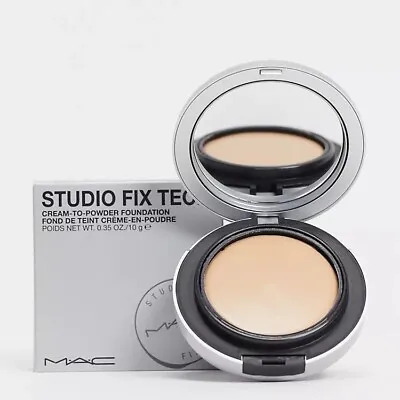 MAC Studio Fix Tech Cream-To-Powder Foundation C4 .35 Oz / 10 G NEW Sealed 🌟 • $22.79