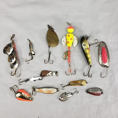 Vintage Fishing Lures Lot Of 13 Miller Nebco Pixee 43 Plunger Chum Stee-Lee  • $57.99