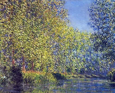 A Bend In The Epte Giverny By Claude Monet Giclee Fine Art Print Repro On Canvas • $49.95