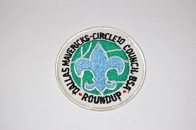 Boy Scouts Of America Patch Dallas Mavericks Circle 10 Council BSA Roundup • £9.63