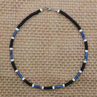 Men's Tribal Coconut Beads Necklace - Ethnic Bohemia Puka Shell Surfer Style • $8.99