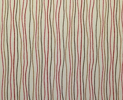 Magnolia Home Streamers Russet Wavy Lines Brown Salmon Fabric By The Yard 54 W • $8.25