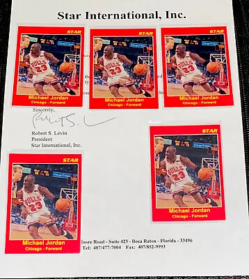 Michael Jordan Star Company Promo Card - Original COA Included Chicago Bulls • $11.99