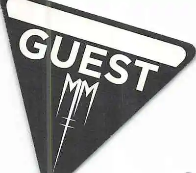 Marilyn Manson Backstage Pass 2013 Triangle Guest Pass Black Variant • $11.80