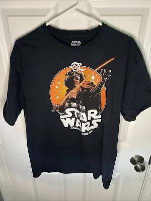 $9.99 • Buy Star Wars Darth Vader Come To The Dark Side Black T-Shirt Mens Size Large