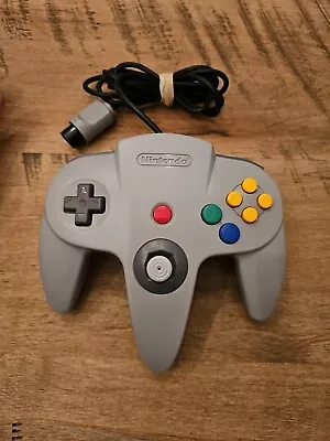 Nintendo 64 N64 Gray Controller Authentic OEM Loose Stick Grey 33 TESTED Japan! • $9.99
