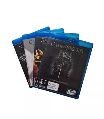 Game Of Thrones Blu-ray Complete Seasons 1-4 1 2 3 4 Bundle - HBO - Free Post • $28.50