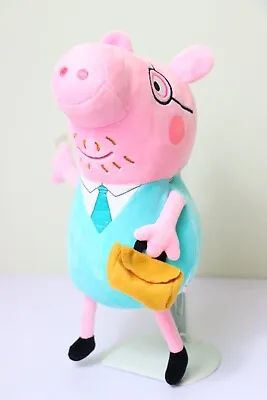 Peppa Pig Daddy Pig 30cm Plush Soft Character Toy • $17.50