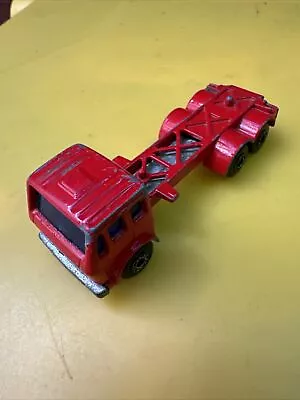 1976 Matchbox Mercedes Sealand Container Truck #42 Red Diecast • £4.50