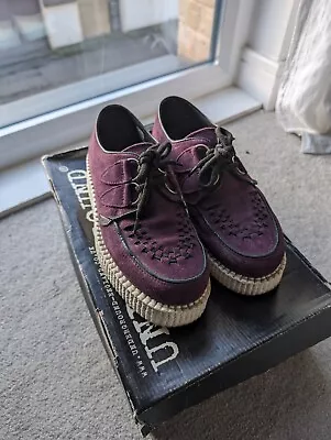 Underground Wulfrun Creepers Purple/White  Limited Edition -  Size UK 5 • £120