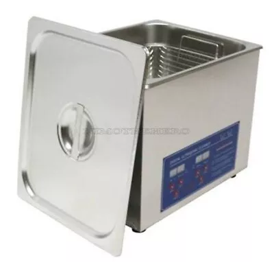 Stainless Ultrasonic Cleaner New 10L Digital Free Basket Timer Heater 110/220 Si • $515.88