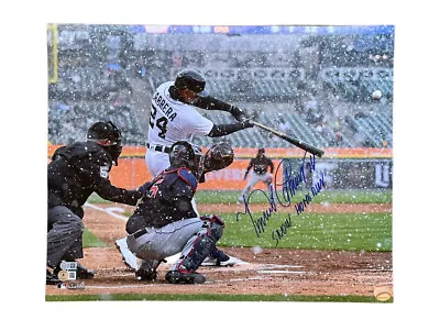 Miguel Cabrera Signed 16x20 Photo Detroit Tigers Auto “Snow HR” Beckett • $229.99