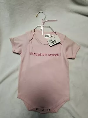 Mud Pie Baby Girl's Bodysuit Pink Infant 1-Piece Shirt CEO Sweet 0-6 Months • $8.78