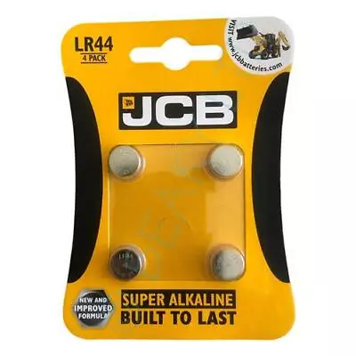 LR44  AG13  A76  L1154F  V13GA | JCB Brand | Alkaline Battery | 1.5v | Pack Of 4 • £2.69