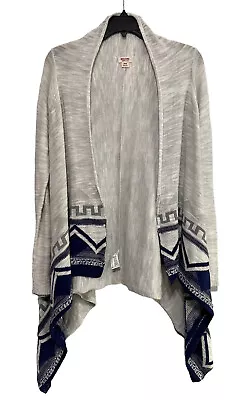 Mossimo Supply Co Womens Cardigan Size M Boho Tribal Long Sleeve Sweater Cotton • $6.29