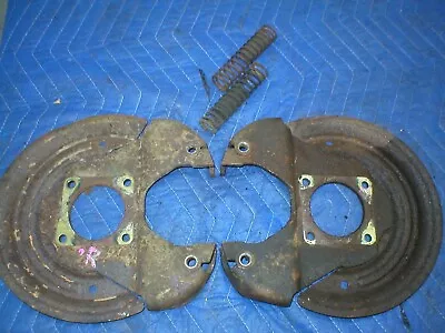 1985-89 Nine 9 Bolt Rear End  DISC BRAKE  Backing Plates + E Brake Springs • $129.95