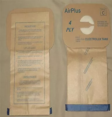 Electrolux Aerus C Bags Canister Vac Type Tank Multi Filter 4-ply Single Bag • $5.50