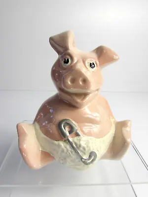 NatWest Sunshine Ceramics (Pre-Wade) Woody Pig With Original Stopper • £14.50