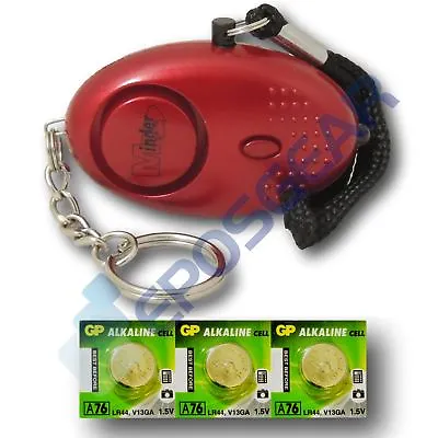 Red 140db Personal Panic Rape Attack Safety Alarm Torch With Spare Batteries • £6.46