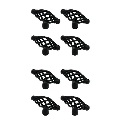  8 Pcs Cupboard Pull Knob Nordic Cage Handle Pulls For Cabinets Drawers • £17.99