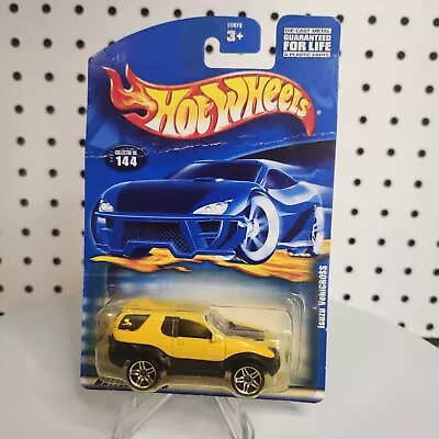 🔥Hot Wheels ~ Isuzu VehiCROSS  ~ Yellow SUV 2001 Collectors #144 • $3.95