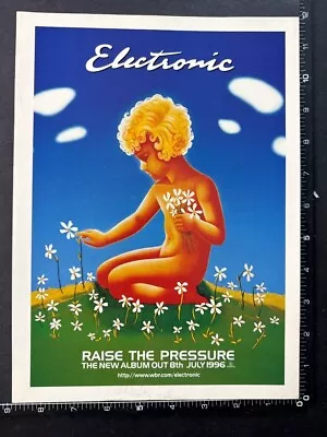 ELECTRONIC - RAISE THE PRESSURE 8X11  Original Magazine Advert M83 • $6.21