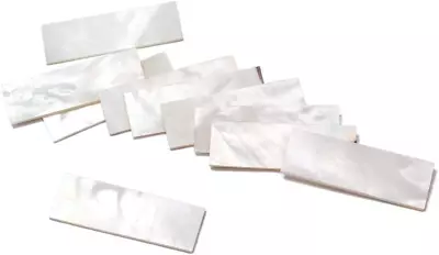 Alnicov 10PCS 36x12x1mm Guitar Inlay Material White Mother Of Pearl Shell Blanks • $21.34