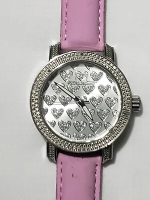 Pink Silver Hearts Super Techno Watch Rare Model Good Condition  • $89.96