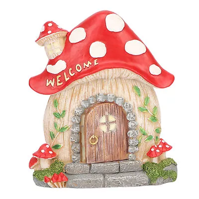 Mushroom Garden House Back Pothook Retro Style Mushroom Fairy House For Trees • £14.39