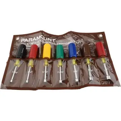 Paramount 7-Piece Nut Driver Set With Ergonomic Handles: 3/16  To 1/2 Inch Sizes • $42.54