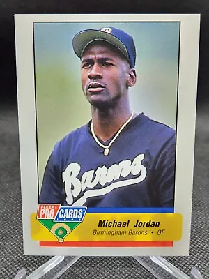 Michael Jordan 1994 Fleer Pro Cards Rookie Card #633 Birmingham Barons • $5.50