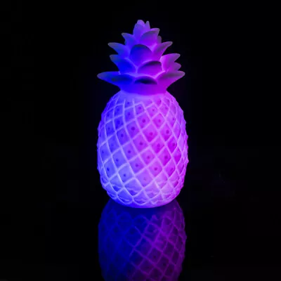 Light Up Pineapple Mood Light LED Colour Changing Night Light Table Party • £9.95