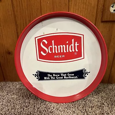 Vintage Schmidt Beer 12  Metal Tray The Beer That Grew With The Great Northwest • $69.99