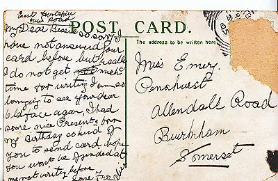 £3.99 • Buy Genealogy Postcard - Family History - Emery - Burnham - Somerset   A1064