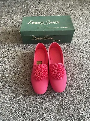 Vintage Daniel Green Pink Comfy Slippers New With Box • $20