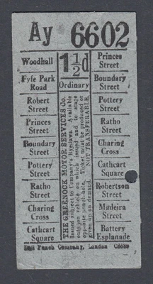 £1.99 • Buy Vintage Ticket Greenock Motor Services Bus 1.5d Woodhall Ticket Bell Punch