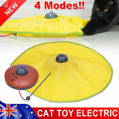 Electronic Interactive Cat Toys Puzzle Kitten Cat's Meow Fabric Moving Mouse Toy • $22.95