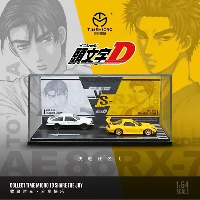 TM 1:64 Initial D Toyota AE86 Takumi VS Mazda RX-7 FD Final Battle Diorama Set • $85