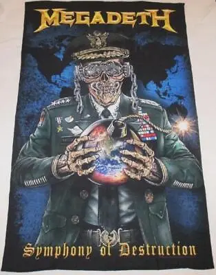 Megadeth Symphony Of Destruction Fabric Poster Flag 27x42 Heavy Metal UK • $22.45