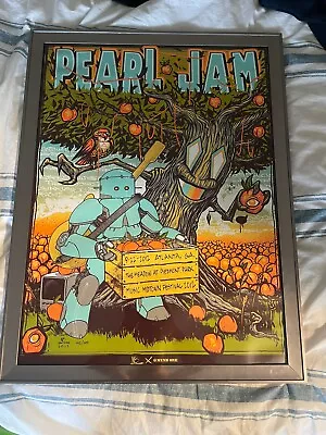 Pearl Jam Atlanta Music Midtown 2012 Poster Munk One 18x24 With Frame • $450