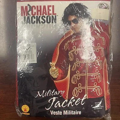 Michael Jackson Red Military Jacket Pop Star Deluxe Adult Large Costume • $44.99