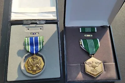 Vntg Army Mitary Medal Sets For Military Achievement & Military Merit Read Desc • $15.99