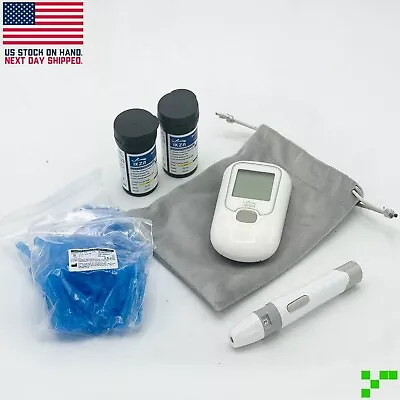 Blood Glucose Test Kit Diabetes Sugar Monitor 100 Lancets 100 Strips Meter Home • $19.95