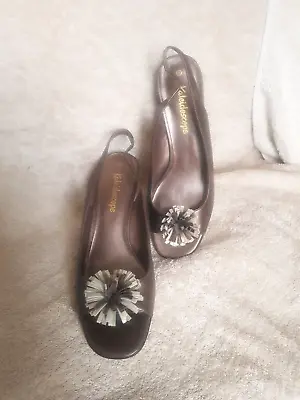 £12.45 • Buy Women's Kaleidoscope Size 6 Bronze Metallic Slingback Open-Toe Wedge Heel Shoes