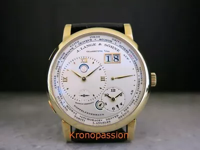 A. Lange & Sohne Lange 1 Time Zone 18K Yellow Gold 116.021 • $44500