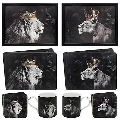 Lion Lap Tray Soft Padded Cushioned Bean Bag Laptray TV Dinner Laptop Food Trays • £7.95