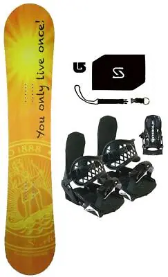 154cm Metaxa Brandy Snowboard+Bindings+Stomp+Leash+burton Decal Package Rnin511 • $219.99