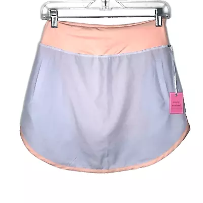 Simply Southern Women's Skirt Skort Tennis Golf Lilac Coral Size S NEW • $16.98