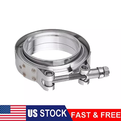 3 Inch V-Band Clamp & 304 Stainless Steel Flange Kit Vband For Exhaust Downpipe • $15.99